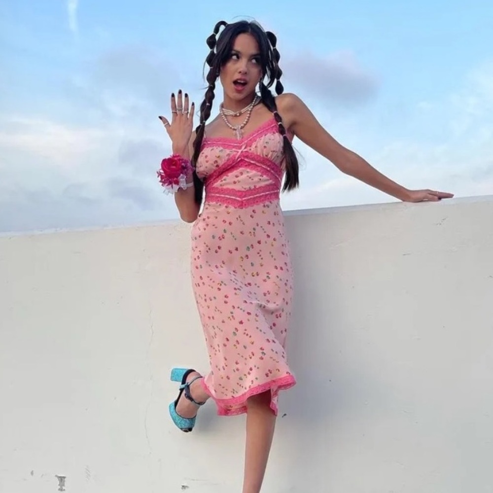 Betsey Johnson This Buds For You Dress Size 2